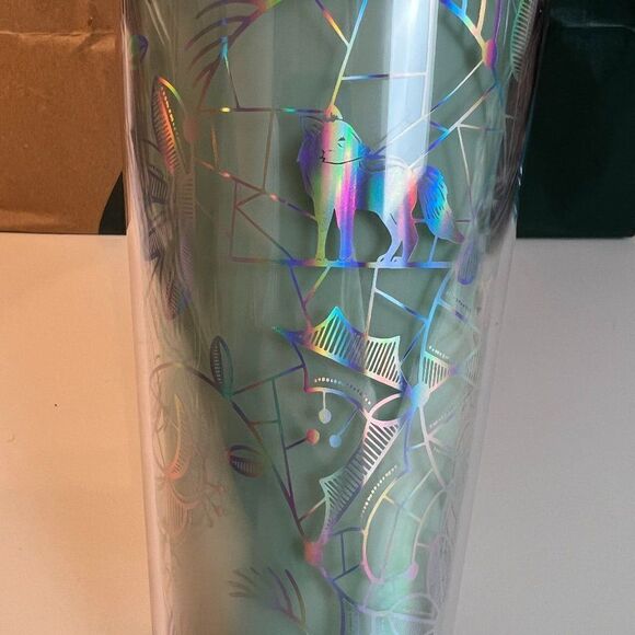 Starbucks 2022 Mint Venti Tumbler Holiday Color-change cup 24 oz/710 ml NWT - Picture 4 of 5